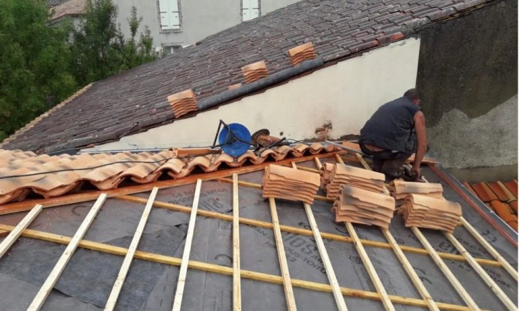 Rénovation de toiture d'une maison à Montauban